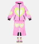 Вышитые лыжные перчатки Stella McCartney Kids, Pink - фото 2