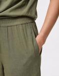 Брюки-кюлоты Pieces Deep Lichen Green - фото 3