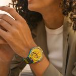 SWATCH Часы Unisex 41mm Yellow Watch SUOZ354 - фото 6
