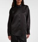 Рубашка из крепа каролин Proenza Schouler, Black - фото 6