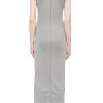 Платье с нашивкой Logo patch MIU MIU, серый - фото 6