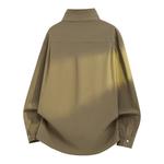 Рубашка Unisex Stand Collar Moderate Mock Two Piece X1617, coffee - фото 6