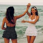 Купальник One Piece Atlantic Beach, черный с белым горошком - фото 7