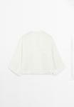 Блуза Massimo Dutti FLOWING GARMENT WITH SEAM DETAILS, White - фото 7
