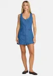 Мини-Джинсовое платье лейни Rvca, Crystal Blue - фото 2