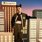 X POP MART Бейсбольная Курка Унисекс Champion, Кофейный Пэчворк - фото 5