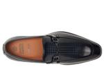 Лоферы Johnston & Murphy Sullivan Bit, цвет Black Brush-off Houndstooth Calfskin - фото 2