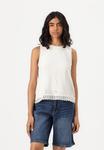 Топ VITORTENA O NECK VILA, слоновая кость - фото