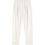 Плиссированные брюки с широкими штанинами Lemaire, белый - фото