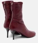 Кожаные ботинки до щиколотки Acne Studios, Wine Red - фото 2