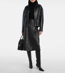 Кожаная куртка Yves Salomon, Noir - фото 2