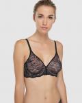 Кружевной бюстгальтер на косточках Amourette Charm Triumph, черный - фото
