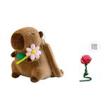 Плюшевая игрушка капибара, плюшевая кукла, высота 35 см Doudou Beibei - фото 2