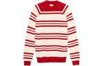 Свитер детский Gucci с круглым вырезом, красный / белый - фото