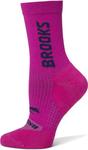 Носки Brooks Unisex Ghost Crew Sock, Magenta/Br Crew - фото