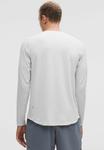Топ lululemon LICENSE TO TRAIN DRYSENSE LONG SLEEVE, Heathered Vapor/White - фото 3