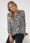 Блуза Kaffe KAMAGDA, Grey Leopard/Grey - фото 4