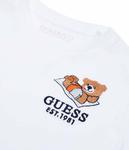 Футболка детская Guess с вышивкой, белый - фото 3