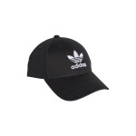 Бейсболка с логотипом в виде трилистника Adidas Originals, черный - фото