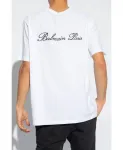 Футболка с логотипом Balmain, белый - фото 4