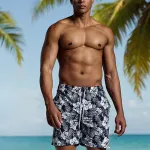 Mizuno Пляжные шорты Men's Black White - фото 4