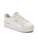 Кроссовки женские Liu Jo с золотым декором, белый - фото