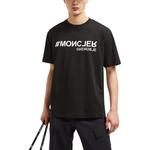 Футболка с принтом логотипа Moncler Grenoble, черный - фото 7