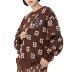 Свитер унисекс темно-коричневый MLB - фото