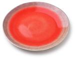 Тарелка Mondex BASIC NATURE, красный - керамика - 23 x 3 x 23 см - фото