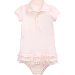 Polo Ralph Lauren Элегантное розовое платье для малышей - фото