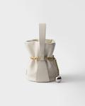 Мини-сумка-ведро Petit Sac Noir из наппы Prada, белый - фото 5