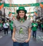 Футболка St Patrick's Day Frog с принтом LNDOCAI - фото 3