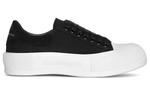 Кроссовки deck lace up plimsoll 'black white sole' Alexander Mcqueen, черный - фото 2