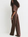 Широкие брюки Pull&Bear, шоколадный - фото 3