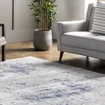 Ковер Georgie Abstract Grid Area Rug nuLOOM, 122x183 см, светло-серый - фото 9