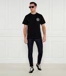 Футболка Versace Jeans Couture с круглым логотипом, черный - фото 2