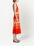 Proenza Schouler tie-dye print knitted dress, оранжевый - фото 3