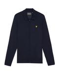 Вязаный кардиган Lyle & Scott, темно-синий - фото