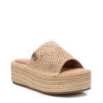 Женские сандалии-платформы Refresh на клинье в бежевом цвете Xti - фото 3