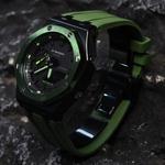 Часы Casio G-Shock Analog-Digital 2100 Series, арт. GA-2100-1A1, зеленый/Халк - фото 5