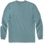Лонгслив Carhartt Logo Longsleeve, цвет Turquoise - фото 2