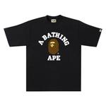 Футболка колледжа BAPE, черная - фото