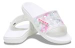 Тапочки Crocs Classic Bleach Dye Slides 'White Pink' 207411-94S, белый - фото 5