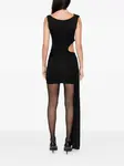 Платье мини Tyla с асимметричным вырезом Axel 113, черный - фото 4