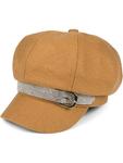 Бейсболка styleBREAKER Bakerboy Schiebermütze, кэмел - фото