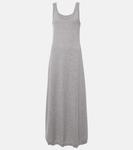 Кашемировое платье миди Brunello Cucinelli, Ciottolo - фото