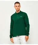 Футболка поло Classic fit Lacoste, зеленый - фото