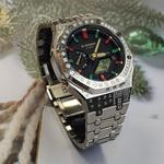 Часы Casio G-Shock Analog-Digital 2100 Series, арт. GA-2100SKE-7A, 44 мм, серебристый - фото 4