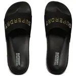Superdry Logo Vegan Pool slides, черный - фото 2