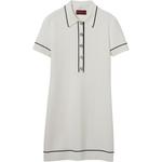 Тонкое шерстяное поло-платье GUCCI, белый - фото